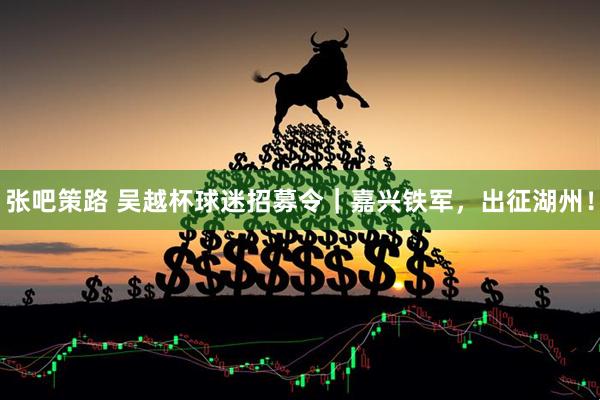 张吧策路 吴越杯球迷招募令｜嘉兴铁军，出征湖州！