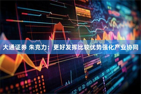 大通证券 朱克力：更好发挥比较优势强化产业协同